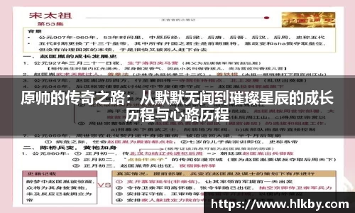 原帅的传奇之路：从默默无闻到璀璨星辰的成长历程与心路历程